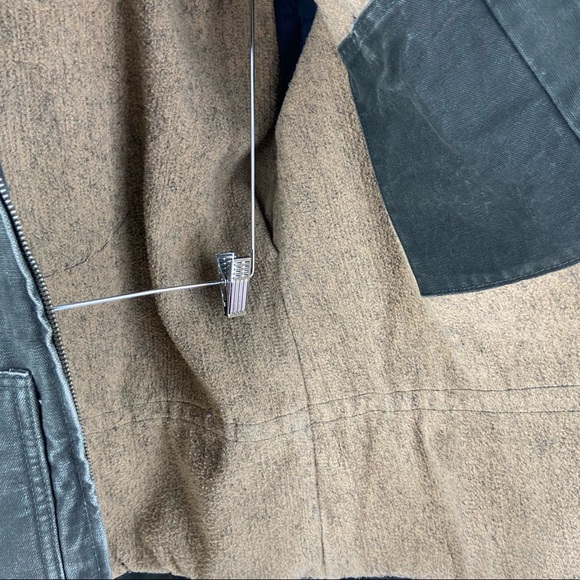 Vintage CARHARTT Womens size Large or Mens Medium Y2K detachable hood green - Picture 8 of 12